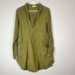 CP SHADES 100% Linen Teton Tunic size Small